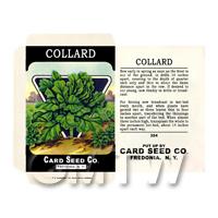 Collard Dolls House Miniature Seed Packet 