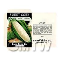 Sweet Corn Dolls House Miniature Seed Packet 