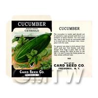 Cucumber Dolls House Miniature Seed Packet 