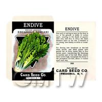 Broad Leaf Endive Dolls House Miniature Seed Packet