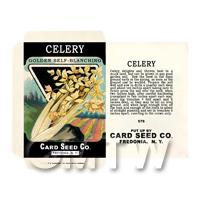 Golden Celery Dolls House Miniature Seed Packet 
