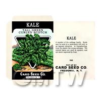 Curled Kale Dolls House Miniature Seed Packet 