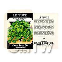 Simpson Lettuce Dolls House Miniature Seed Packet 