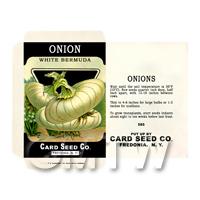 Bermuda Onion  Dolls House Miniature Seed Packet 