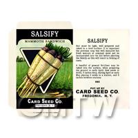 Salsify  Dolls House Miniature Seed Packet 