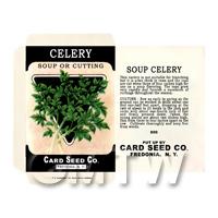 Soup Celery Dolls House Miniature Seed Packet 