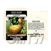 Summer Squash  Dolls House Miniature Seed Packet 