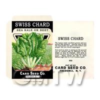 Swiss Chard  Dolls House Miniature Seed Packet 