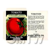 Pomodoro Tomato Dolls House Miniature Seed Packet 