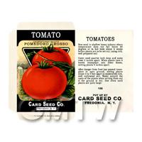 Livingstones Tomato Dolls House Miniature Seed Packet 