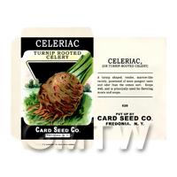 Celeriac  Dolls House Miniature Seed Packet 