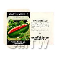 Watermelon  Dolls House Miniature Seed Packet 
