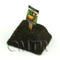 Dolls House Miniature Summer Squash Seed Packet With A Stick