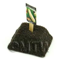 Dolls House Miniature Country Sweetcorn Seed Packet With A Stick