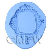 Dolls House Miniature Reusable Floral Frame Silicone Mould