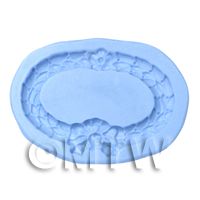 Dolls House Miniature Reusable Oval Frame Silicone Mould