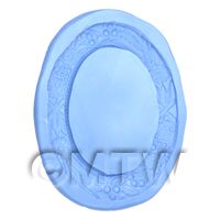 Dolls House Miniature Reusable Large Oval Frame Silicone Mould