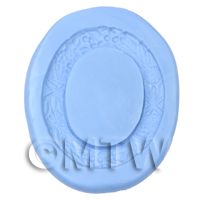 Dolls House Miniature Reusable Oval Frame Silicone Mould