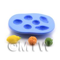 Dolls House Miniature 6 Part Reusable Silicone Fruit Mould