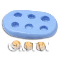 Dolls House Miniature Reusable Scones Silicone Mould