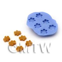 Dolls House Miniature 6 Piece Flower Biscuit Silicone Mould