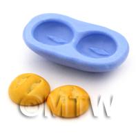 Dolls House Miniature 2 Piece Round Roll Reusable Silicone Mould