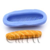 Dolls House Miniature Single Baguette Reusable Silicone Mould