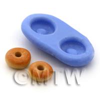 Dolls House Miniature Double Donut Reusable Silicone Mould