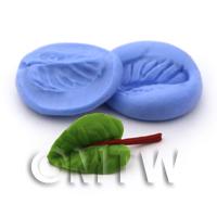 Dolls House Miniature 2 Part Beetroot / Beet Leaf Silicone Mould