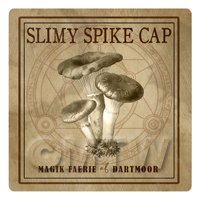 Dolls House Miniature Apothecary Slimy Spike Cap Fungi Sepia Box Label