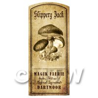 Dolls House Miniature Apothecary Slippery Jack Fungi Label