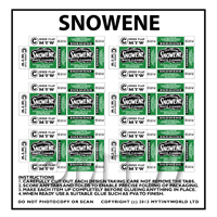 Dolls House Miniature sheet of 9 Snowene Boxes