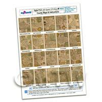 Dolls House 20 Aged John Speed UK County Maps A4 Value Sheet 3