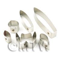 Set of 6 Metal Ladys Slipper Exul Orchid Craft Cutters