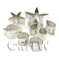 Set of 8 Medium Metal Rose Sugar Craft Cutters