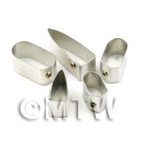 Set of 5 Metal Small Banana Sugar Craft Cutters