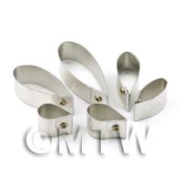 Set of 6 Metal Plumeria Flower Sugar Craft Cutters
