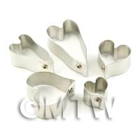 Set of 5 Metal Anthurium Sugar Craft Cutters