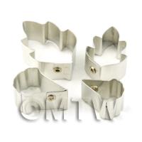 Set of 4 Metal Chinese Rose Sugar Craft Cutters