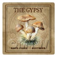 Dolls House Miniature Apothecary The Gypsy Fungi Colour Box Label