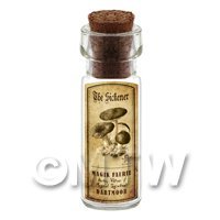 Dolls House Miniature Apothecary The Sickener Fungi Bottle And Label