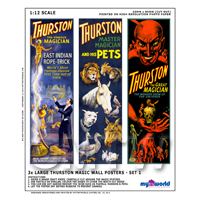 Dolls House Miniature Thurston Magic Poster Set 1 - 3 Long Posters