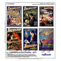 Dolls House Miniature Thurston Magic Poster Set 2 - 6 Posters