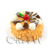 Dolls House 25mm Orange Iced Chocolate Cake 