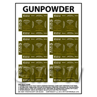 Dolls House Miniature Packaging Sheet of 6 Twinings Gunpowder