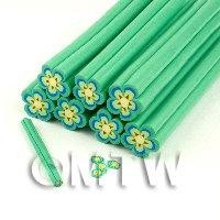 Unbaked Green Flower Cane Nail Art And Jewellery UNC07