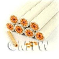 Unbaked Orange Flower Cane Nail Art And Jewellery UNC51