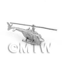 Dolls House Metal Kiowa Reconnaissance Helicopter
