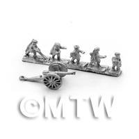 Dolls House Miniature Unpainted Metal Mahdist Artillery