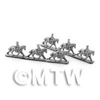6 Dolls House Metal Marlburian British Heavy Cavalry